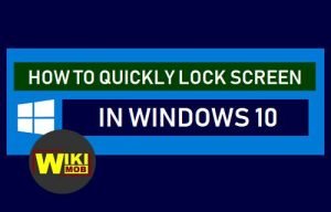 Lock screen Windows 10