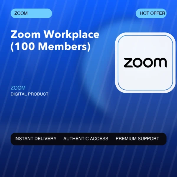 ZWM-000 اشتراك Zoom Workplace للاجتماعات والتعاون | Zoom Workplace (100 Members)