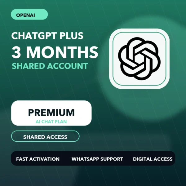اشتراك شات جي بي تي بلس لمدة 3 شهور حساب مشترك اشتراك شات جي بي تي بلس لمدة 3 شهور حساب مشترك